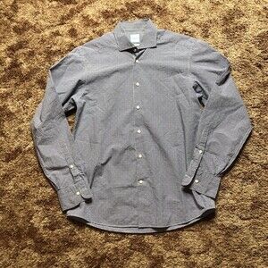 Camicissima Shirt Mens Size 40 15 3/4 Button Down Striped Long Sleeves Cotton